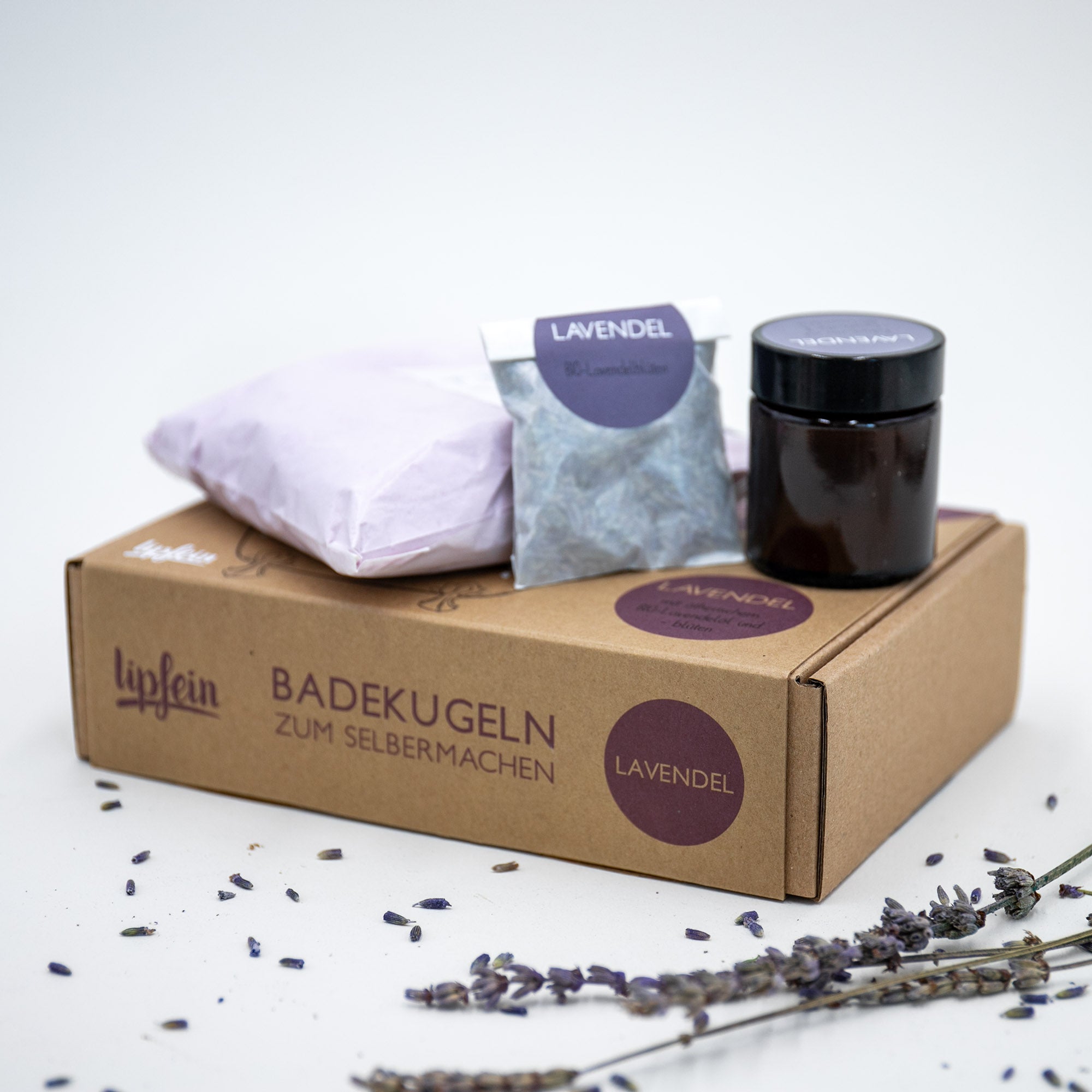 Lipfein DIY-Set Badekugeln Lavendel
