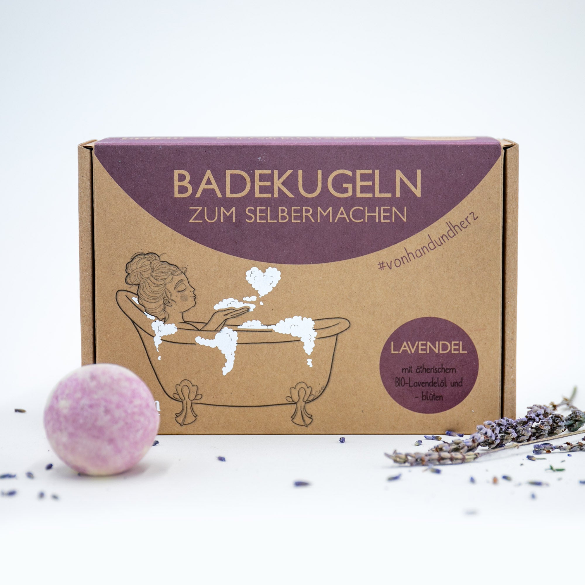 Lipfein DIY-Set Badekugeln Lavendel