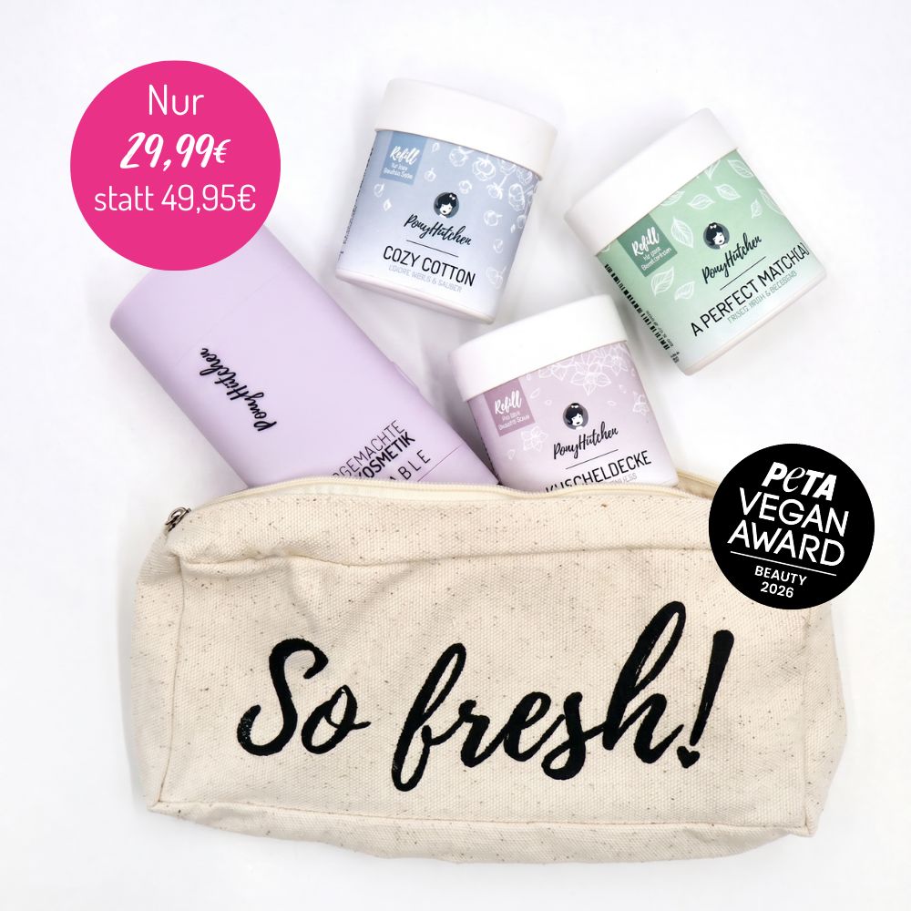 Deostick Kennenlern-Set - 1x Cozy Cotton, 1x A Perfect Match(a), 1x Kuscheldecke (inkl. Tasche und Case) - ponyhütchen