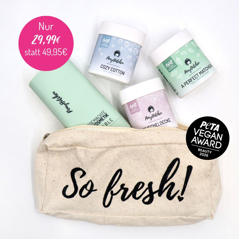 Deostick Kennenlern-Set - 1x Cozy Cotton, 1x A Perfect Match(a), 1x Kuscheldecke (inkl. Tasche und Case) - ponyhütchen