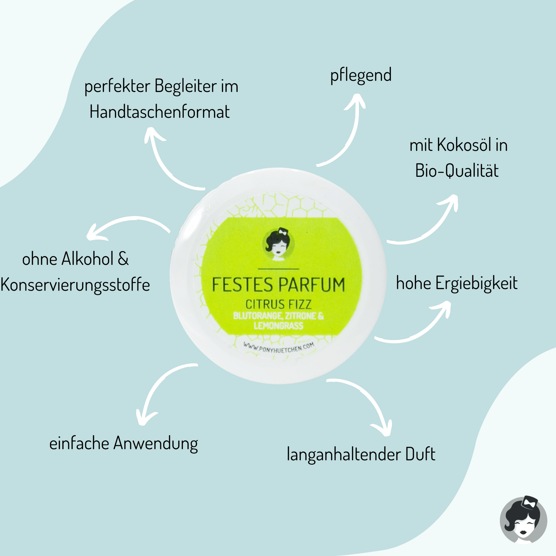 Festes Parfum Citrus Fizz - SALE - ponyhütchen