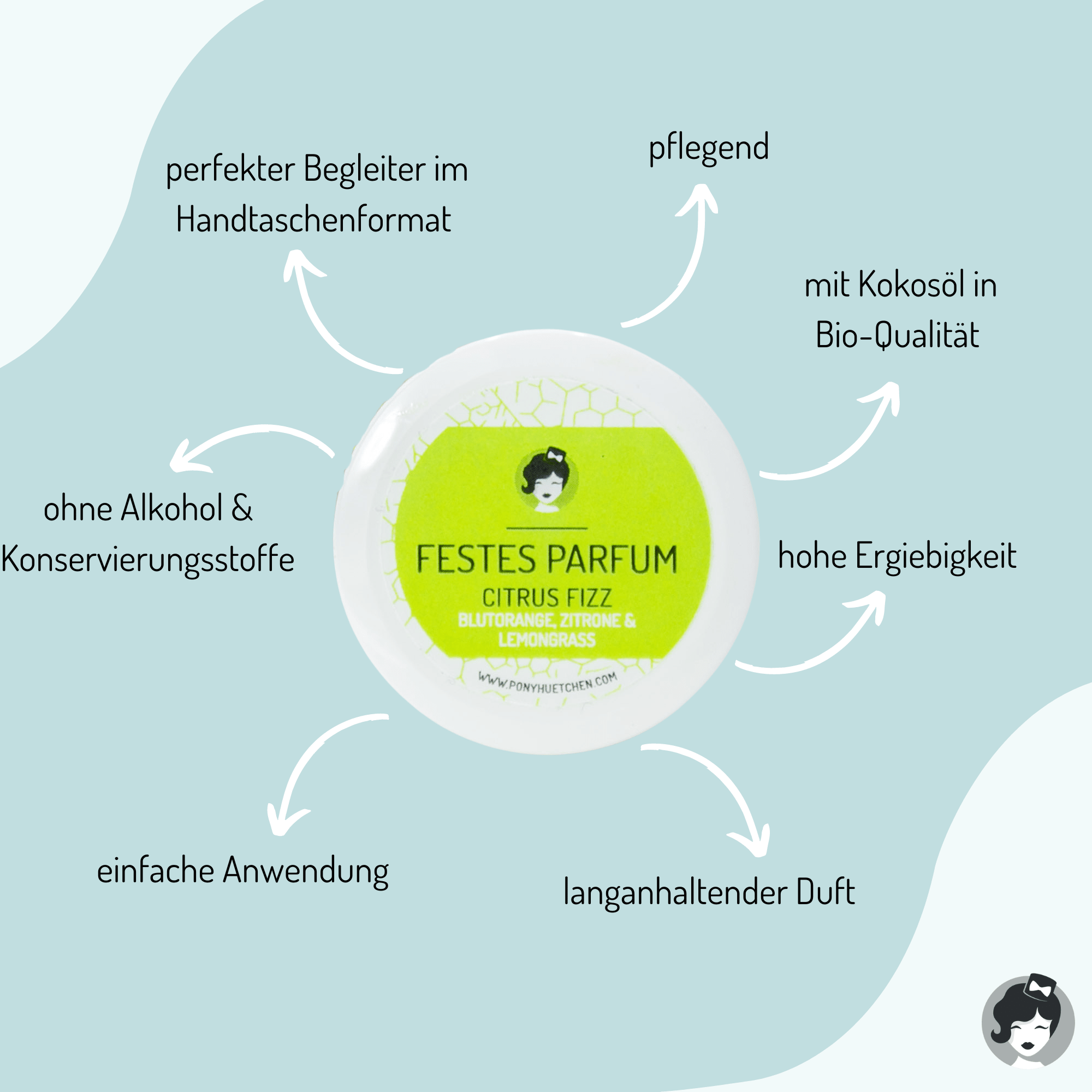 Festes Parfum Citrus Fizz - SALE - ponyhütchen