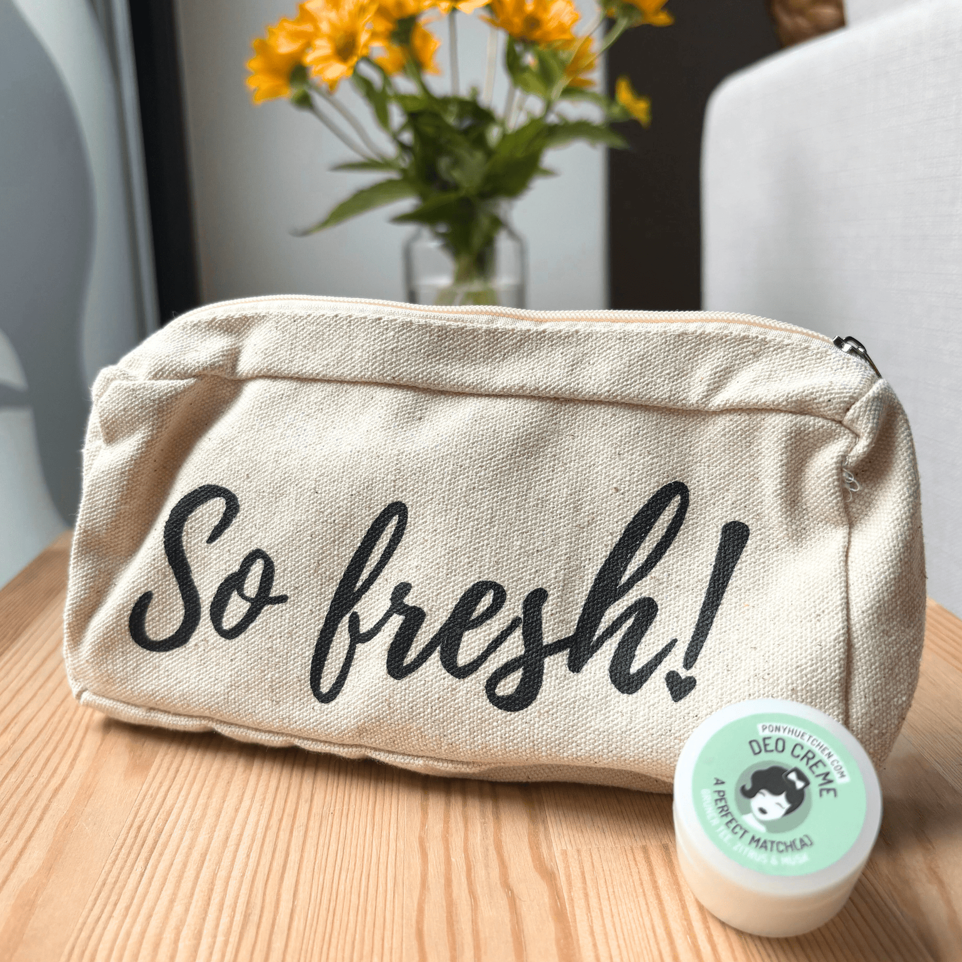 Kosmetiktasche "So fresh" - ponyhütchen