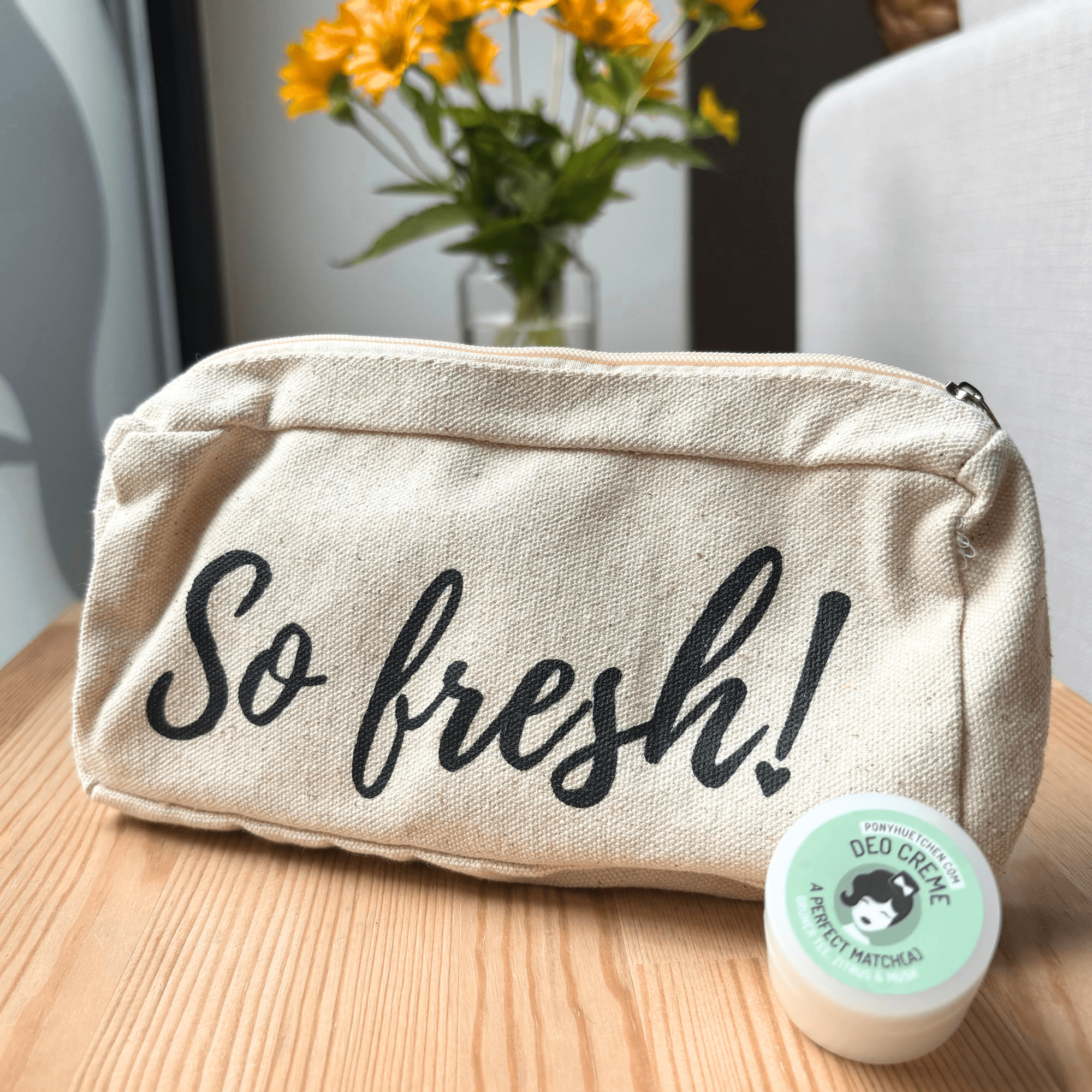 Kosmetiktasche "So fresh" - ponyhütchen