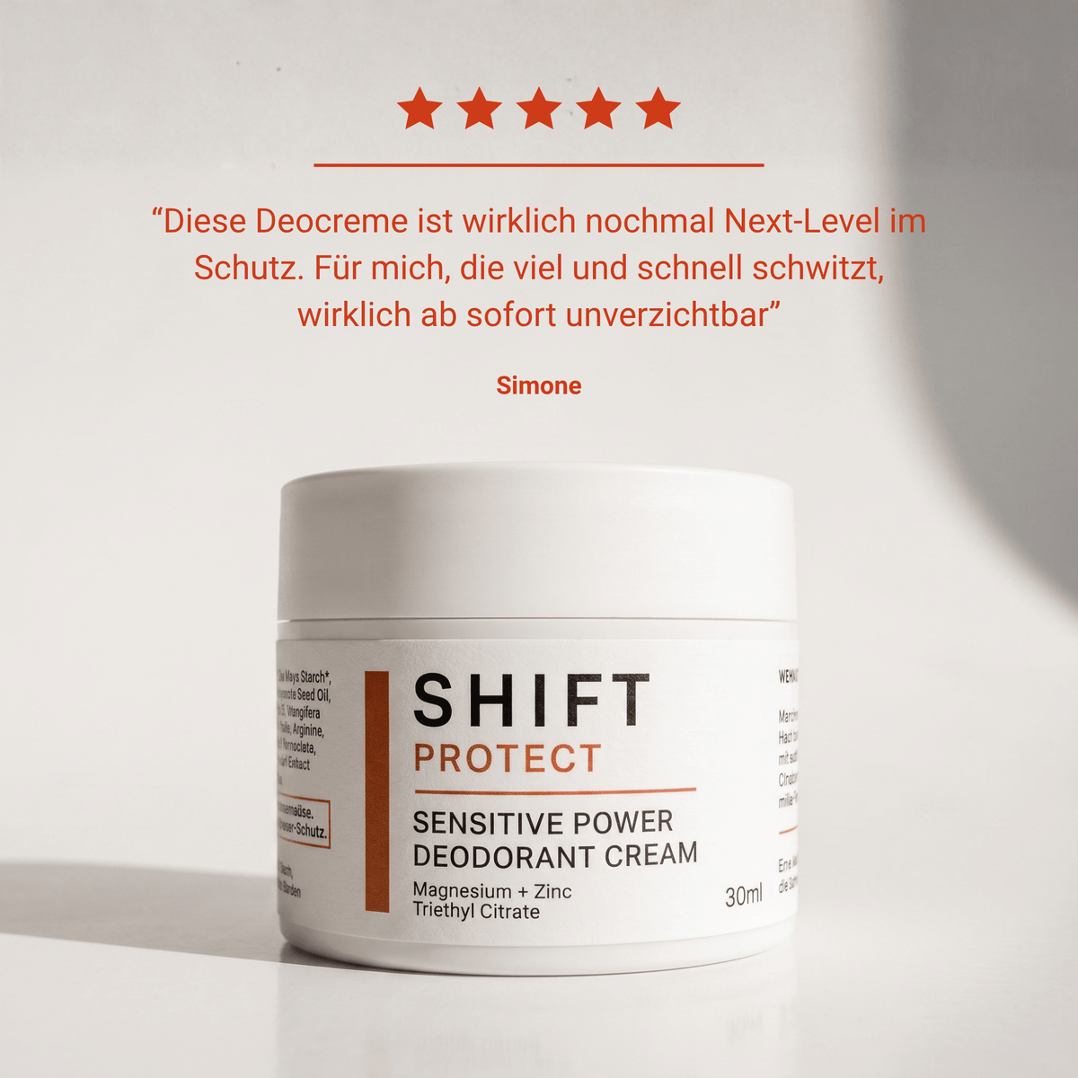 SHIFT PROTECT - POWER DEODORANT CREME - ponyhütchen