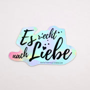 Sticker "Es riecht nach Liebe" - ponyhütchen
