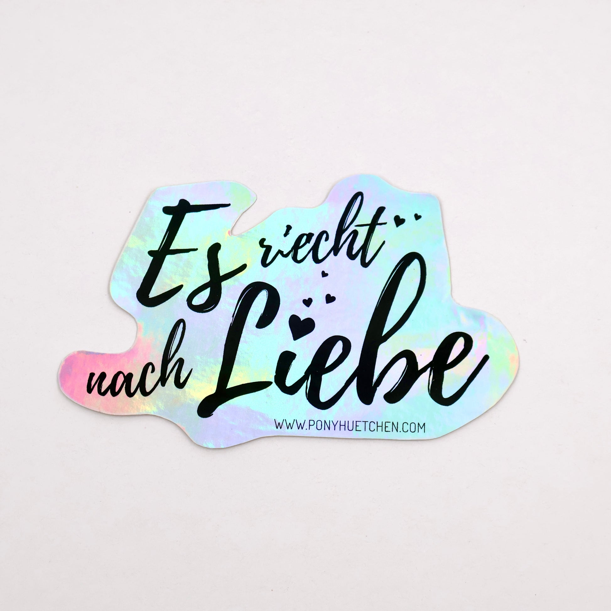 Sticker "Es riecht nach Liebe" - ponyhütchen